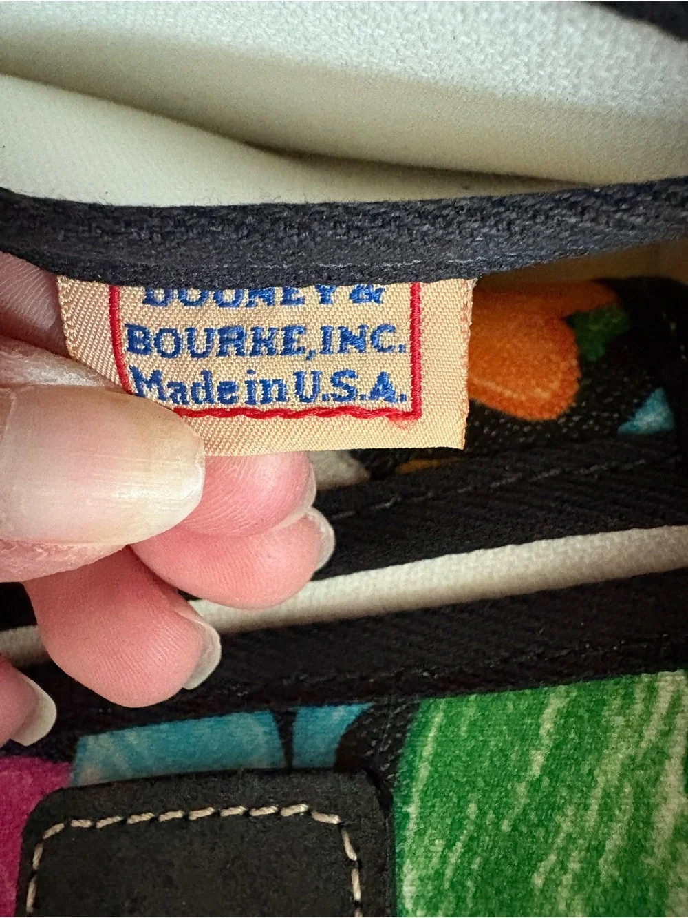 Dooney & Bourke Rainbow Wonder Duck Drawstring Tote